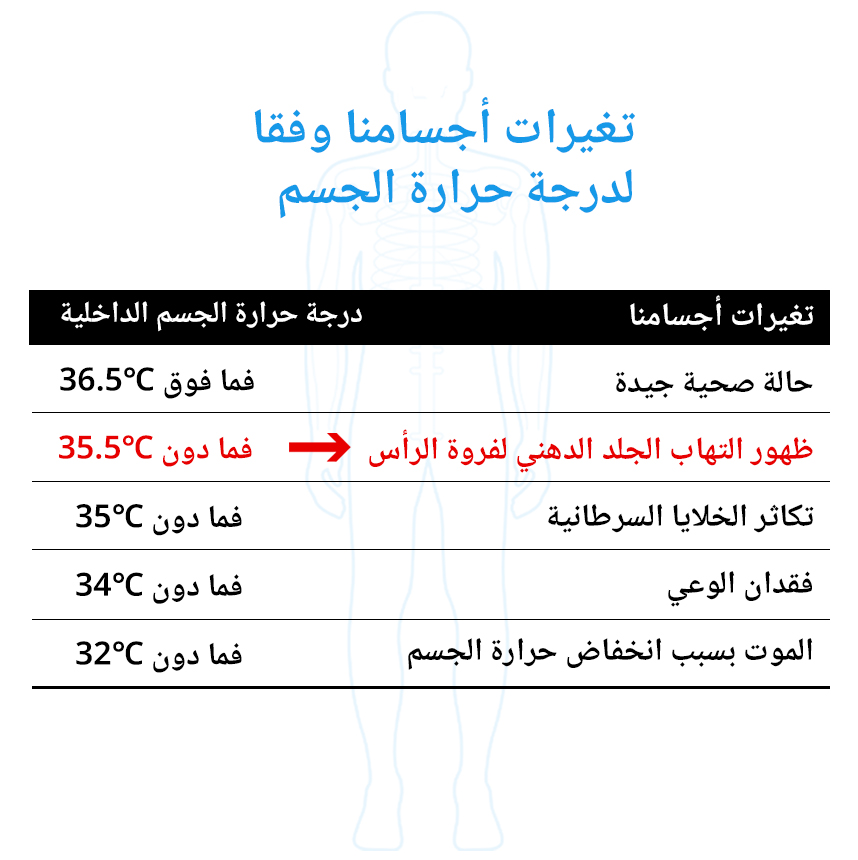 آثار درجة حرارة الجسم الأساسية على أجسامنا