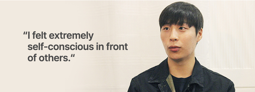 I felt extremely self-conscious in front of others.