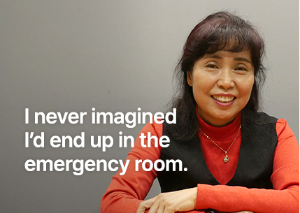 I never imagined I’d end up in the emergency room.