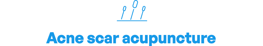 Acne scar acupuncture