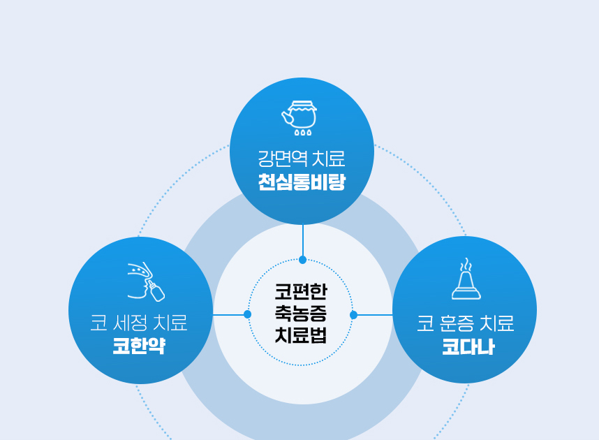 코편한 축농증(부비동염) 치료법 : 강면역 치료 천심통비탕, 코 세정 치료 코한약, 코 훈증 치료 코다나