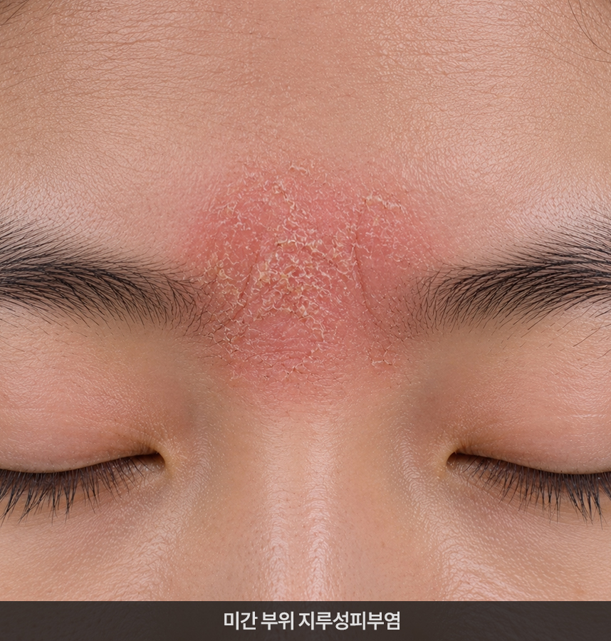 지루성피부염 치료 전 사진
