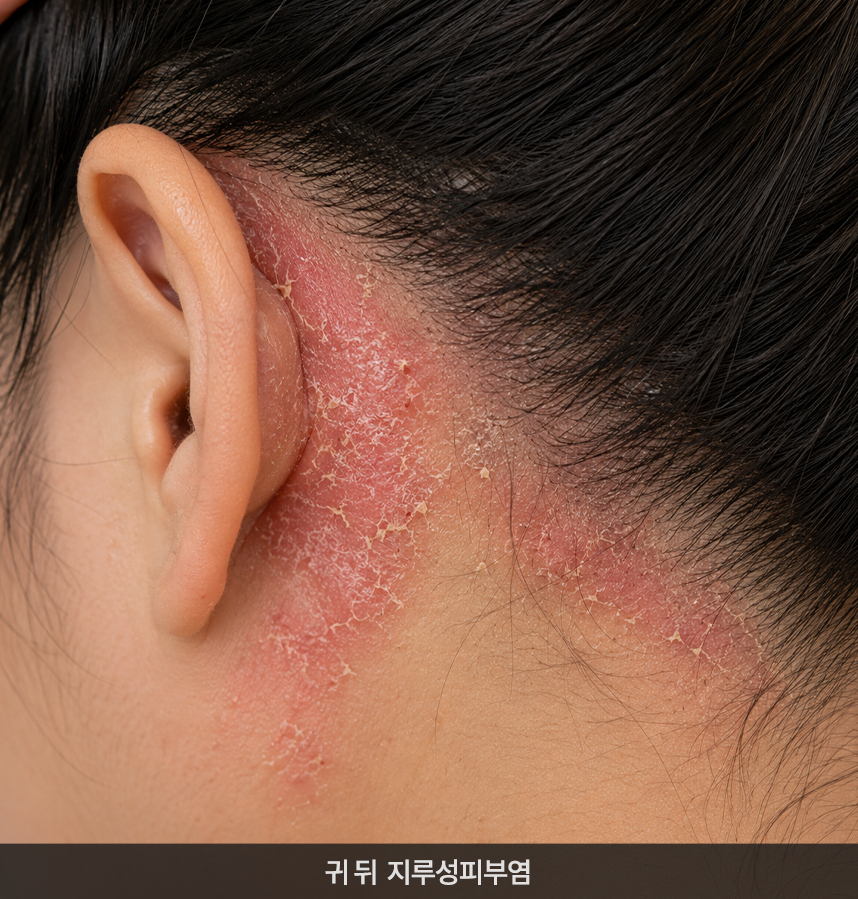 지루성피부염 치료 전 사진