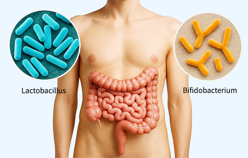 건강한 대장에 살고 있는 유익균들