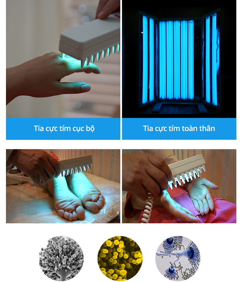 Tia cực tím cục bộ, Tia cực tím toàn thân