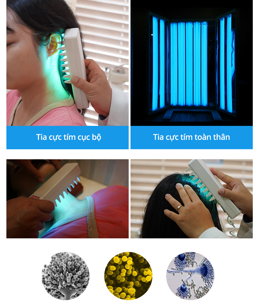 Tia cực tím cục bộ, Tia cực tím toàn thân