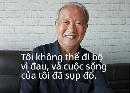 Tôi không thể đi bộ vì đau, và cuộc sống của tôi đã sụp đổ.